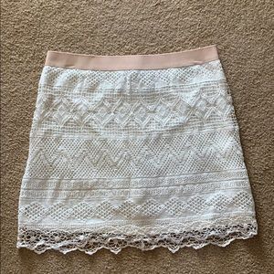 American Eagle White Lace Skirt